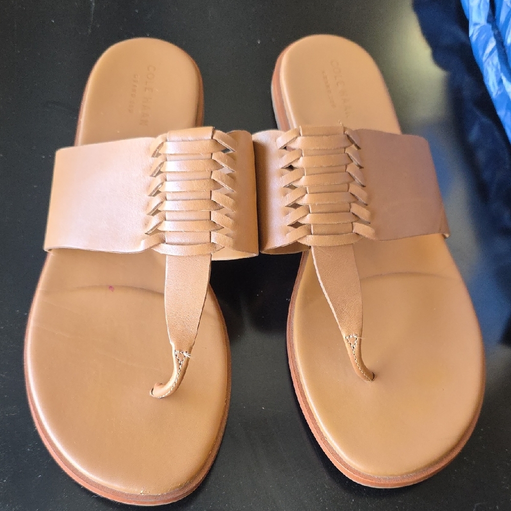 Cole Haan Women's Brown Woven Sandals